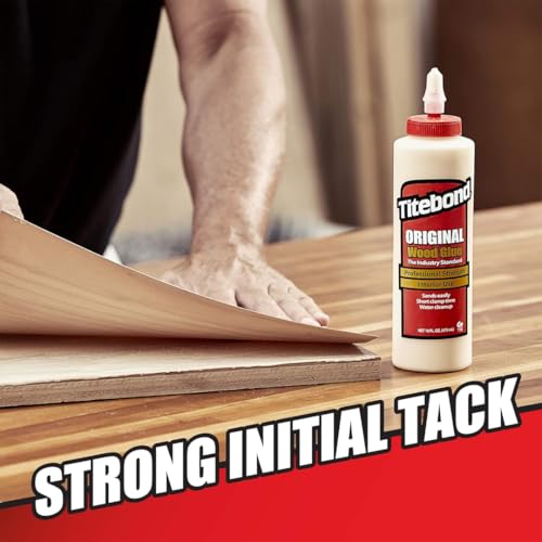 Titebond Original Wood Glue 5063, Industry Standard for Woodworking, Furniture Repair/Assembly, Construction, Home Repair or Modeling, 8 oz - size: 8 fl oz
