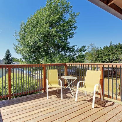 Akenow Deck Balusters, 32.25"x1" Metal Deck Spindles,61 Pack,with Screws - size: 32.25Inch