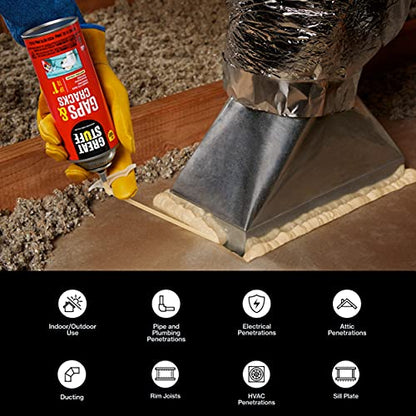 Great Stuff 157911 Insulating Foam Sealant, 20 Ounce, Ivory - size: Pack of 1