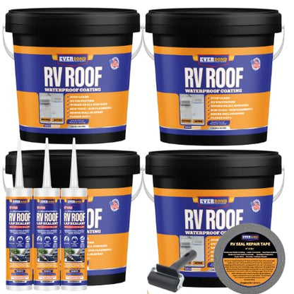 Everbond RV Roof Coating 4 Gallon Kit - style: 4 Gallon Kit