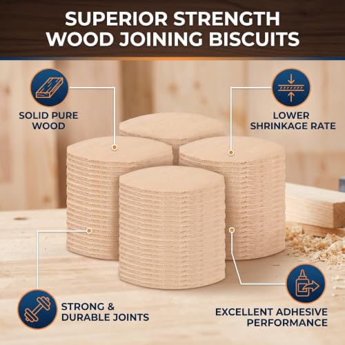 Number 0 Beech Wood Joining Biscuits 100Pcs Board Docking Tool for Woodworking Joints Cabinet Making and Furniture Repair - size: 0#