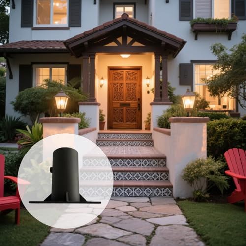 Round Post Base Bracket & Slip Fit Adapter Kit for 1.5-2.5 Inch Posts