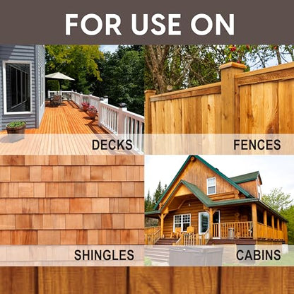 Ready Seal Exterior Wood Stain & Sealer, Pecan, 1 Gallon - color: Pecan, size: 1 Gallon