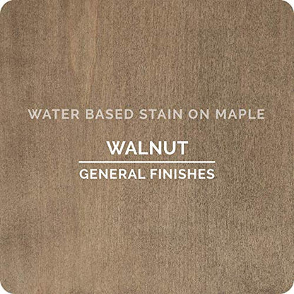 General Finishes Water Based Wood Stain, 1 Quart, Walnut - color: Walnut, size: 1 Quart