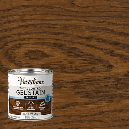 Varathane Total Control Dark Walnut Gel Stain - color: Dark Walnut, size: Half Pint (Pack of 1)