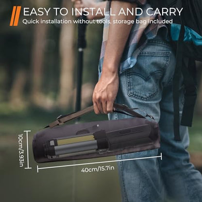 Rechargeable Work Light with Stand, LED Cordless Camping Light