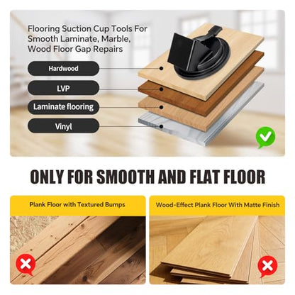 Floor Gap Fixer Tool, Heavy Duty Floor Suction Cup Tool for Laminate Gaps