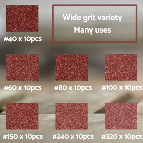 S&F STEAD & FAST Mouse Sander Sandpaper 70pcs - style: 5 holes