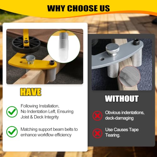 WORKEASE Deck Board Straightening Tool, 9pcs Lever Deck Tool Set