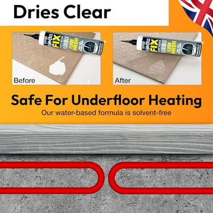 Floor-Fix Pro Injectafix Injection Adhesive for Loose Tiles, Wood, Laminate & LVP Repair Kit