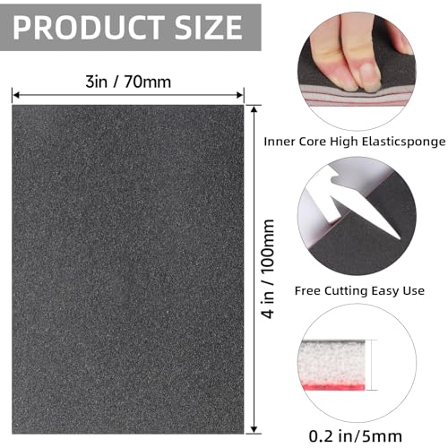 24Pcs Sanding Sponge 180 Grit Wet Dry Soft Foam Hand Sander Block - size: 24pcs 180 Grit, style: Aluminum