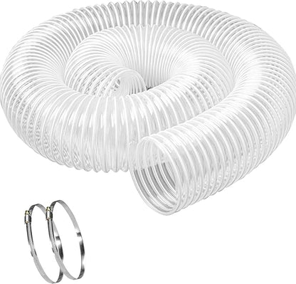 5" x 10' PVC Dust Collection Hose, 5 Inch Dust Collection Hose - size: 5" x 10'