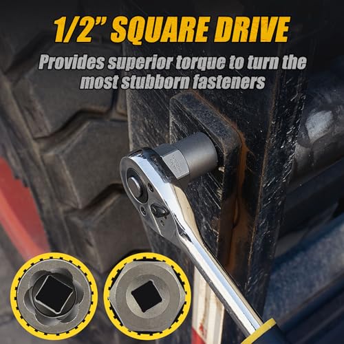 Topec Bolt Extractor Kit Heavy Duty, 9-Piece 1/2'' Drive - size: 9-piece