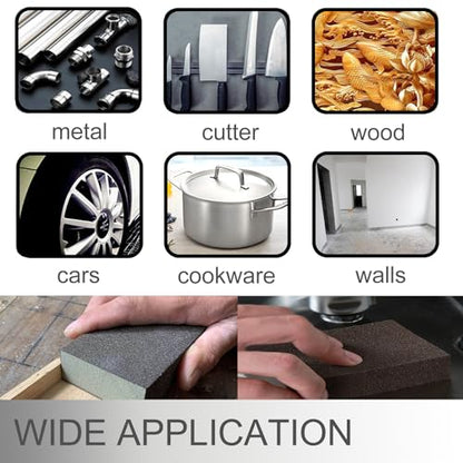 12Pcs Sanding Sponge 180 Grit Fine Sanding Blocks for Drywall Metal Wood Washable and Reusable - size: 12PCS-180 Grit