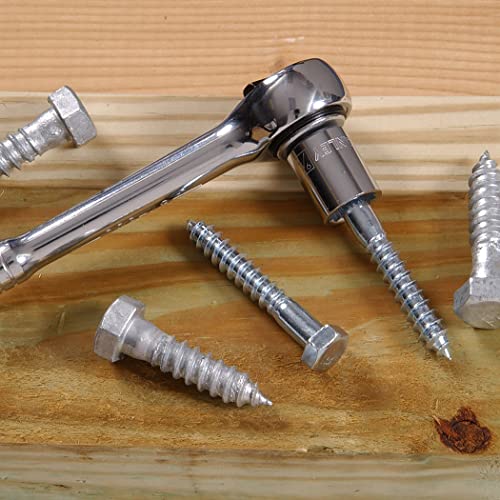 Hillman Lag Screws, 3/8in x 2-1/2in, 50 Pack, Zinc