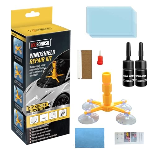LOCBONDSO Windshield Repair Kit, Upgraded Fast-Curing Resin