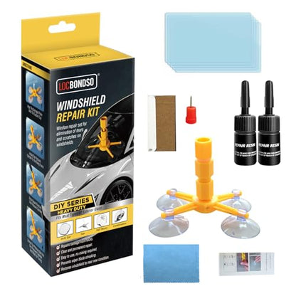 LOCBONDSO Windshield Repair Kit, Upgraded Fast-Curing Resin