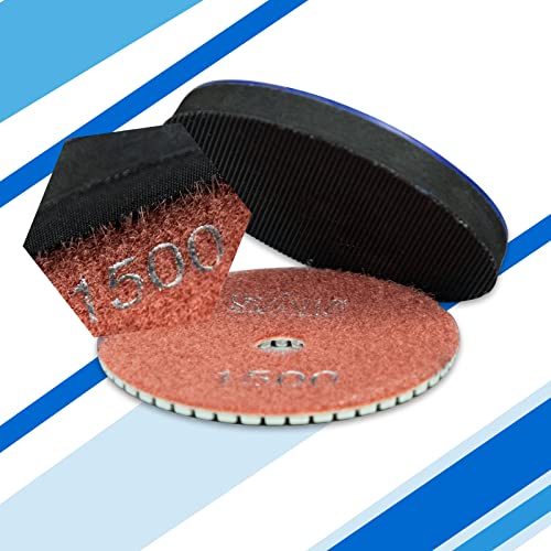 Sali 10 Pack Diamond Polishing Pads 4 Inch Wet Granite Stone Polish Pad Kit for Drill, Grinder, Polisher Polishing Pad for Concrete Marble Stone Countertop Quartz 100 Grit - style: Grit 100