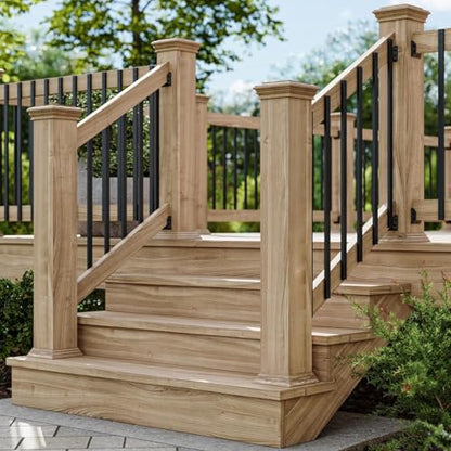 HZIU 50 Pack 26" Deck Balusters，Stainless Steel Deck Railing Kit - size: 26 Inch