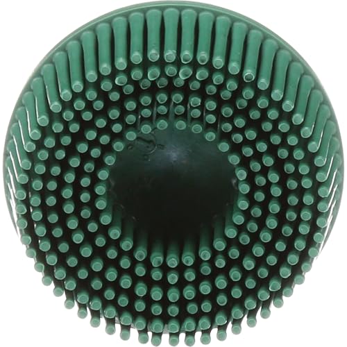 Scotch-Brite™ Roloc™ Bristle Disc, RD-ZB, 50, TR, Green, 2 in x 5/8 in, Tapered