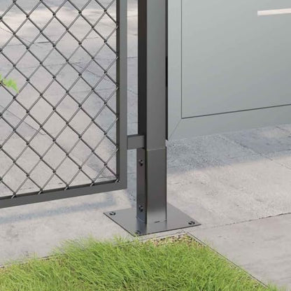 12pcs Square Post Base 1.81x1.81 Inch Anthracite Steel Bracket - color: Anthracite-A, size: 1.81 x 1.81" (L x W)
