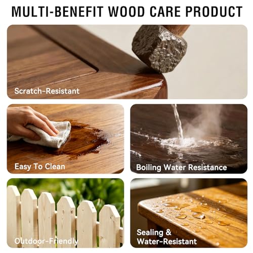 Penetrating Wood Stain and Sealer in One - 1 Gallon & Dark Walnut - color: Dark Walnut, size: 1 Gallon
