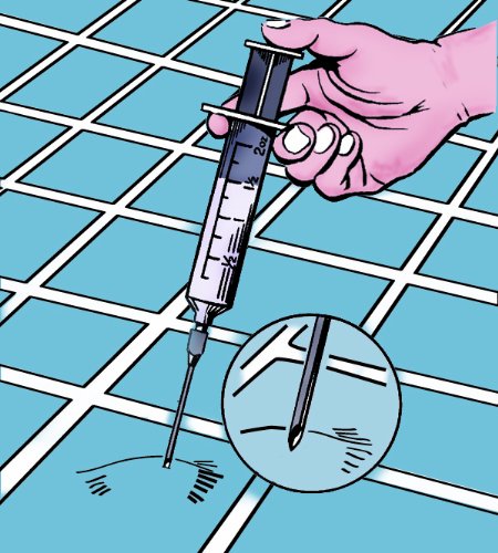 Bon Adhesive Vinyl Bubble Eliminating Syringe – 6 in. Disposable Injection Tool for Smooth Adhesive Application, Invisible Puncture