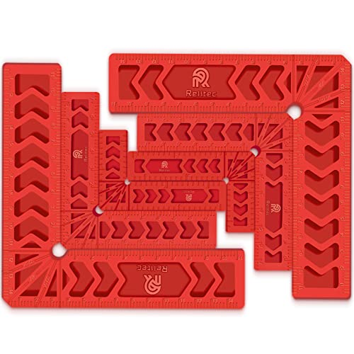 Positioning Squares, 90 Degree Corner Clamp, Right Angle Clamp Woodworking Tool, Carpentry Squares, Carpenter Tool for Picture Frames, Cabinets or Drawers, Set of 6（3" 4"6"） - style: 2PCS 3'' + 2PCS 4'' + 2PCS 6''