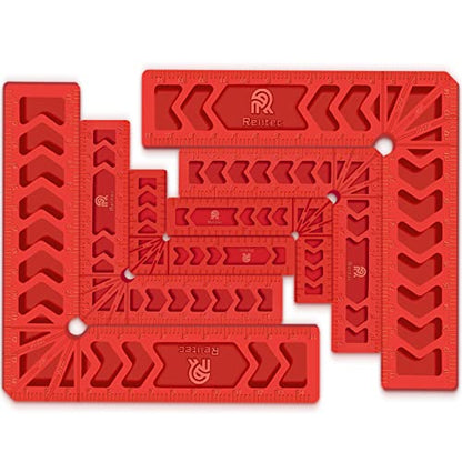 Positioning Squares, 90 Degree Corner Clamp, Right Angle Clamp Woodworking Tool, Carpentry Squares, Carpenter Tool for Picture Frames, Cabinets or Drawers, Set of 6（3" 4"6"） - style: 2PCS 3'' + 2PCS 4'' + 2PCS 6''