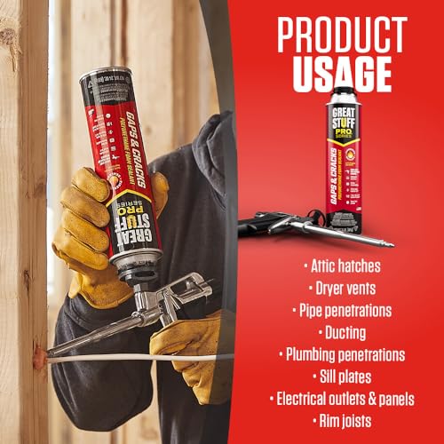 GREAT STUFF PRO Gaps & Cracks 24 oz Spray Foam Insulation Sealant - style: 24 oz