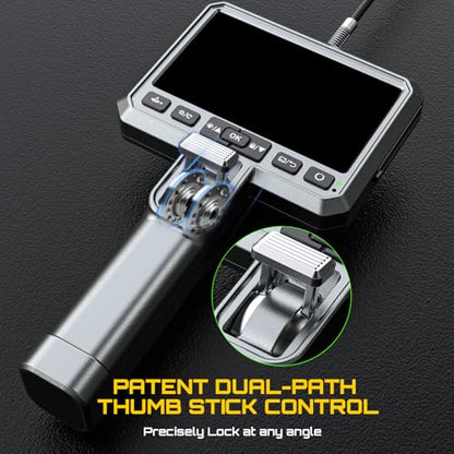 DXZtoz Dual-Lens Articulating Borescope for Aircraft Automotive Inspection