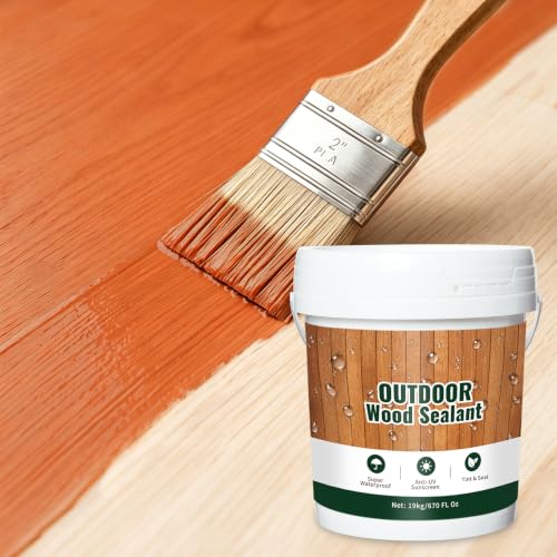 Penetrating Wood Stain and Sealer in One - 5 Gallons & Natural Cedar - color: Natural Cedar, size: 5 Gallons