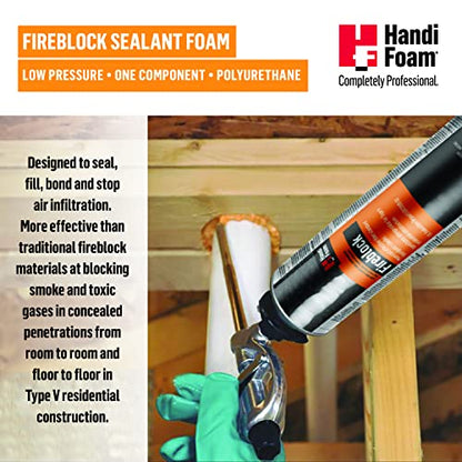 24 oz Fireblock Sealant Straw Foam - style: Straw Foam