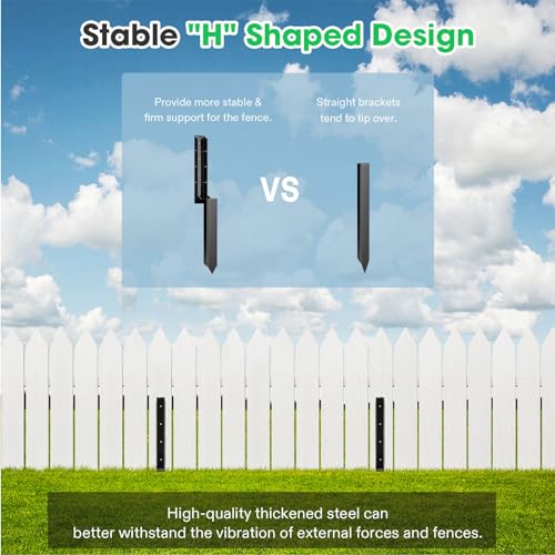 VIVOSUN 8 Pack Fence Post Repair Kit
