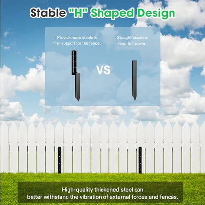 VIVOSUN 8 Pack Fence Post Repair Kit