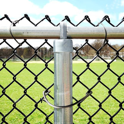 Chain Link Fence Ties 50 Packs, 8 inch Aluminum Wire Hook Ties