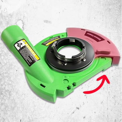 Universal Surface Grinding Dust Shroud for Angle Grinder 7-Inch. Collect Grinding Dust-Stone, Cement, Marble, Rock,Granite, Concrete - style: 7 in dust shroud