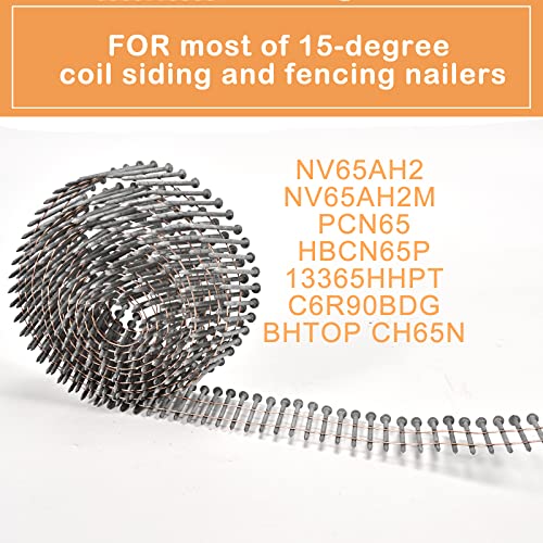 Stainless Steel Siding Nails, 15-Degree 2 Inch *.092 Nails 3600 Pcs - size: 2 inch
