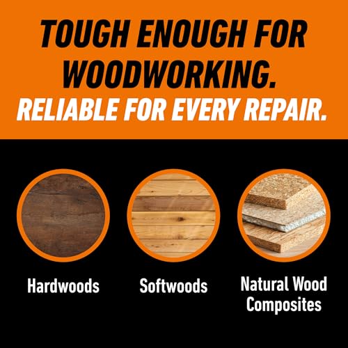 Gorilla 6205201 Wood Glue, Tan, 18 oz Bottle