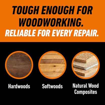Gorilla 6205201 Wood Glue, Tan, 18 oz Bottle