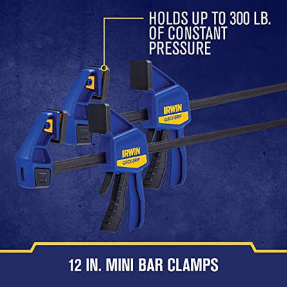 IRWIN QUICK-GRIP Clamps for Woodworking, Quick Release Triggers, 6 Inch, 8 Piece Set (IRHT83220) - style: 8 Pack