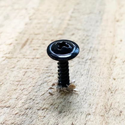 150Pcs #8 × 2" Black Screws for Wood, Phillips Truss Head Wood Screws, Quick Metal Self Tapping, Zinc Plated Steel, Truss Head Screws by Mywish - color: Black, size: #8×2"