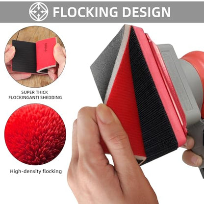 24Pcs Sanding Sponge 180 Grit Wet Dry Soft Foam Hand Sander Block - size: 24pcs 180 Grit, style: Aluminum