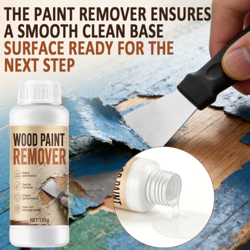 JAOJAO Advanced Paint & Varnish Remover for Wood, Quickly Dissolve, 150g
