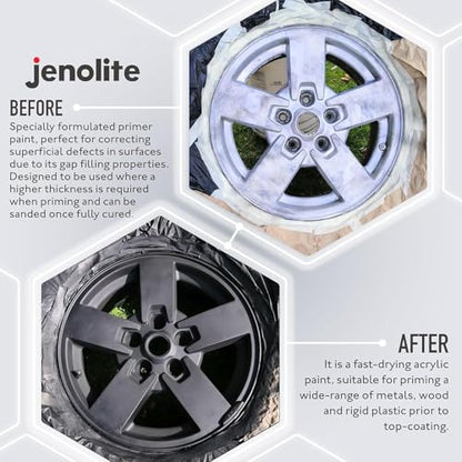 JENOLITE Primer Filler Aerosol, Quick-Drying Multi-Surface, White 1x13.5oz - color: White