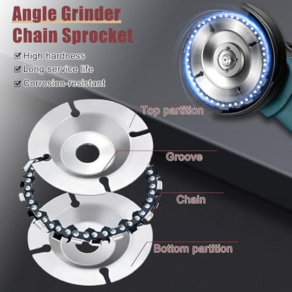 14PCS Wood Carving Disc Set for 4 4-1/2 in Angle Grinder Attachments