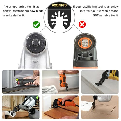 200PCS Multitool Blades, Titanium Oscillating Saw Blades for Wood Plastic - size: 200PCS
