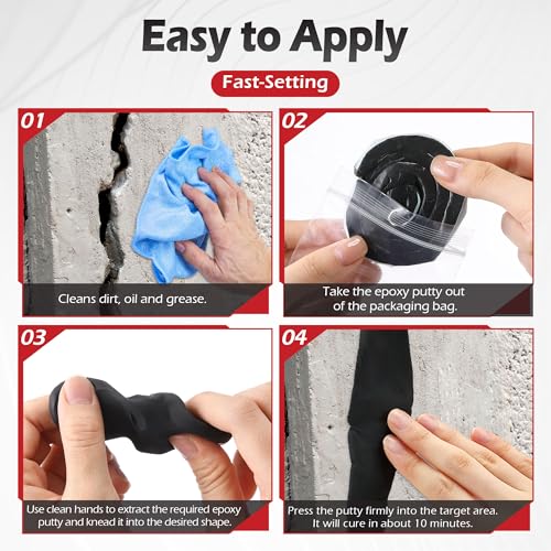 1 Pack Moldable Silicone Putty Black Solid Roll - color: Black, size: Solid Roll