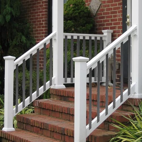 51 Pack Deck Balusters, 32.25"X1",Flat Baluster with Screws, - size: 32.25Inch
