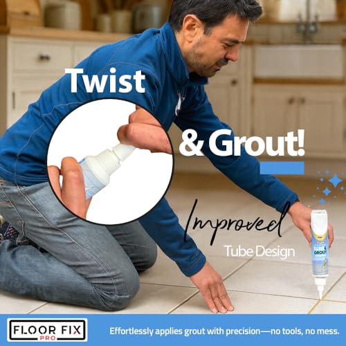 from Floor-Fix Pro Premixed Tile Grout Repair Kit, Anthracite - color: Anthracite